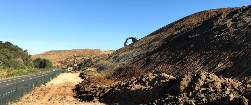 Civil construction earthworks at Kai Iwi